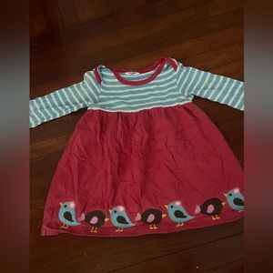 BABY BODEN BIRD DRESS